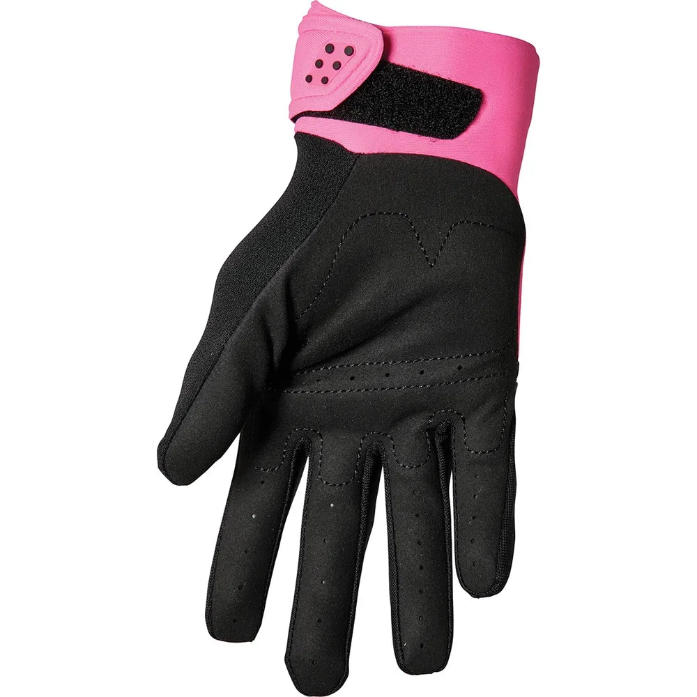 Guantes spectrum fluo rosa/negro para mujer