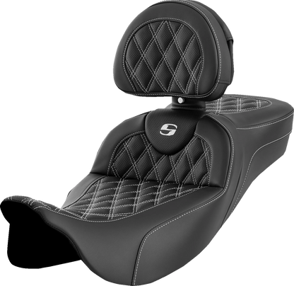 Asiento de alcance extendido Roadsofa™ - Asiento de alcance extendido Roadsofa™ - Costura de celosía - Costura blanca - con respaldo - FL '08-'24