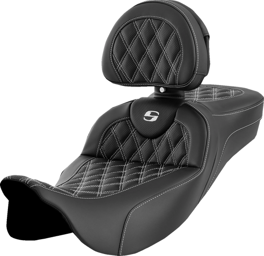 Asiento de alcance extendido Roadsofa™ - Asiento de alcance extendido Roadsofa™ - Costura de celosía - Costura blanca - con respaldo - FL '08-'24