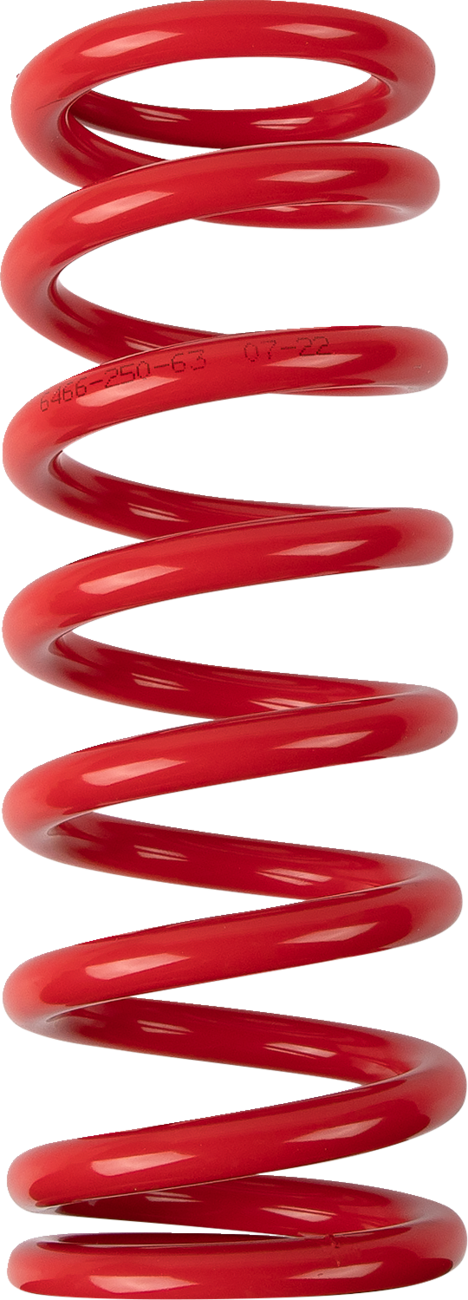 Resorte de choque - Resorte de choque - 64/66 mm OD - 63 n/mm - Rojo