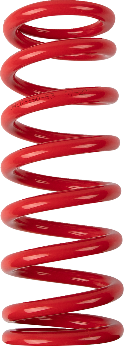 Resorte de choque - Resorte de choque - 64/66 mm OD - 63 n/mm - Rojo