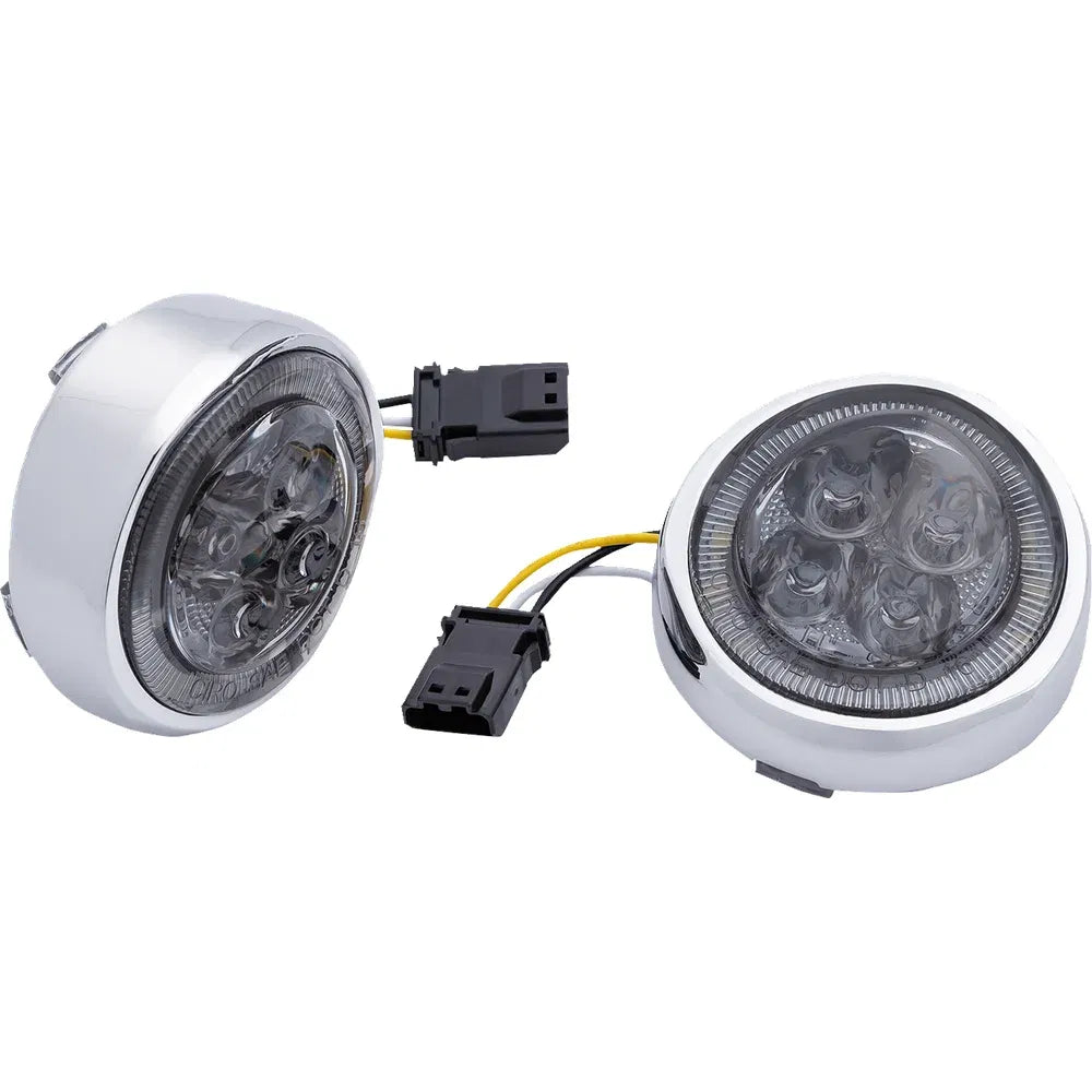 Insertos de luz de señal delantera led fang® con bisel