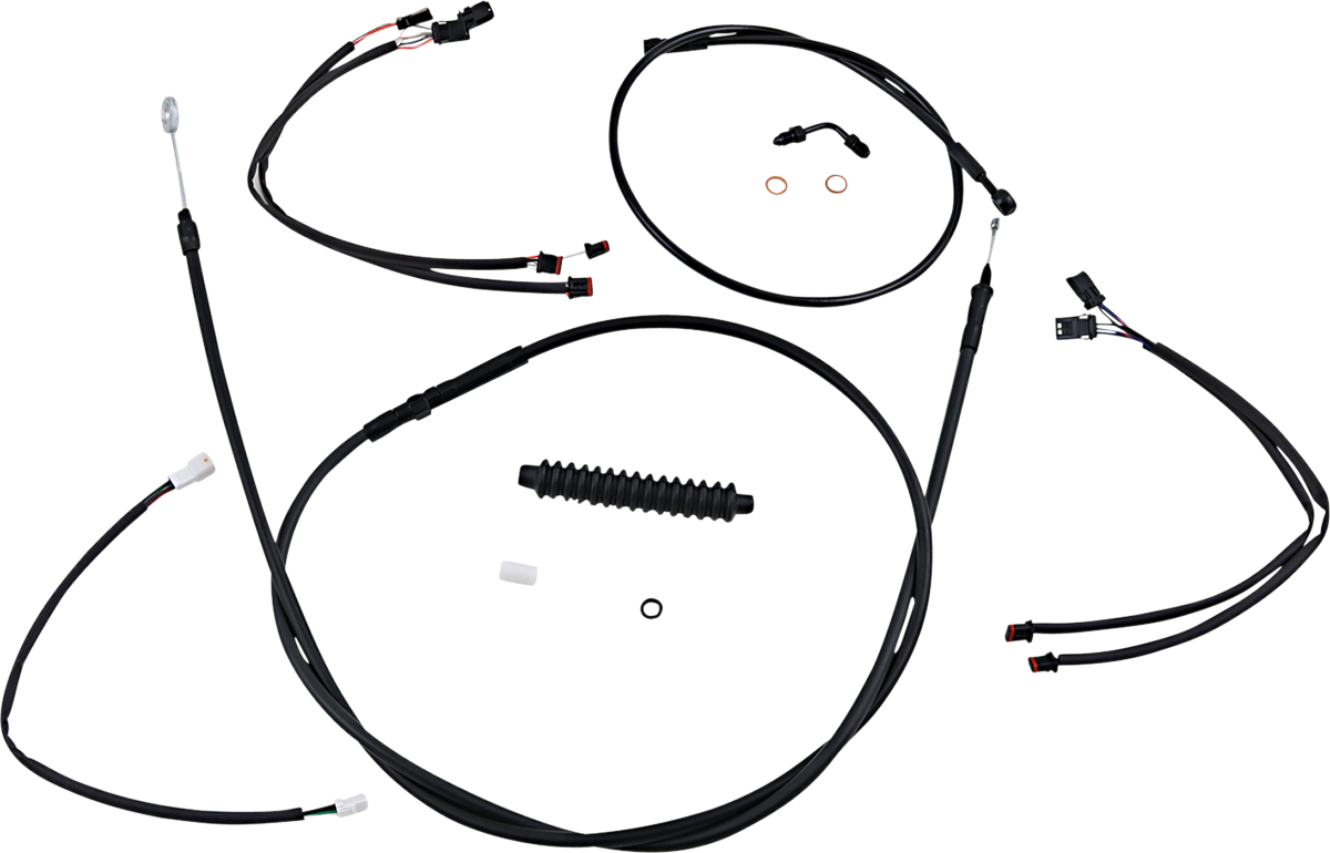 Kit de instalación de manillar XR - Kit de instalación de manillar XR - Colgadores Ape de 15"-17" - Softail '18-'24 - Negro