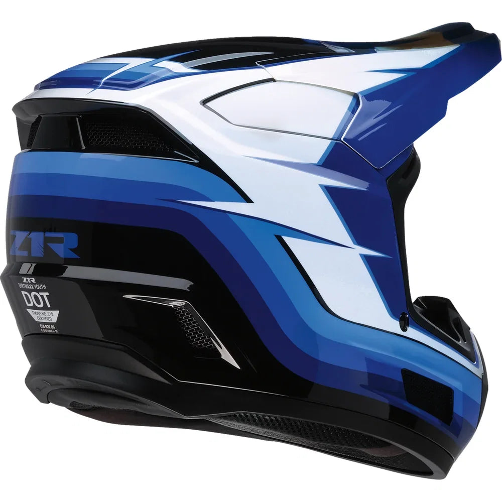 Casco Z1R Youth Dirt Maxx Vortex Blue/White