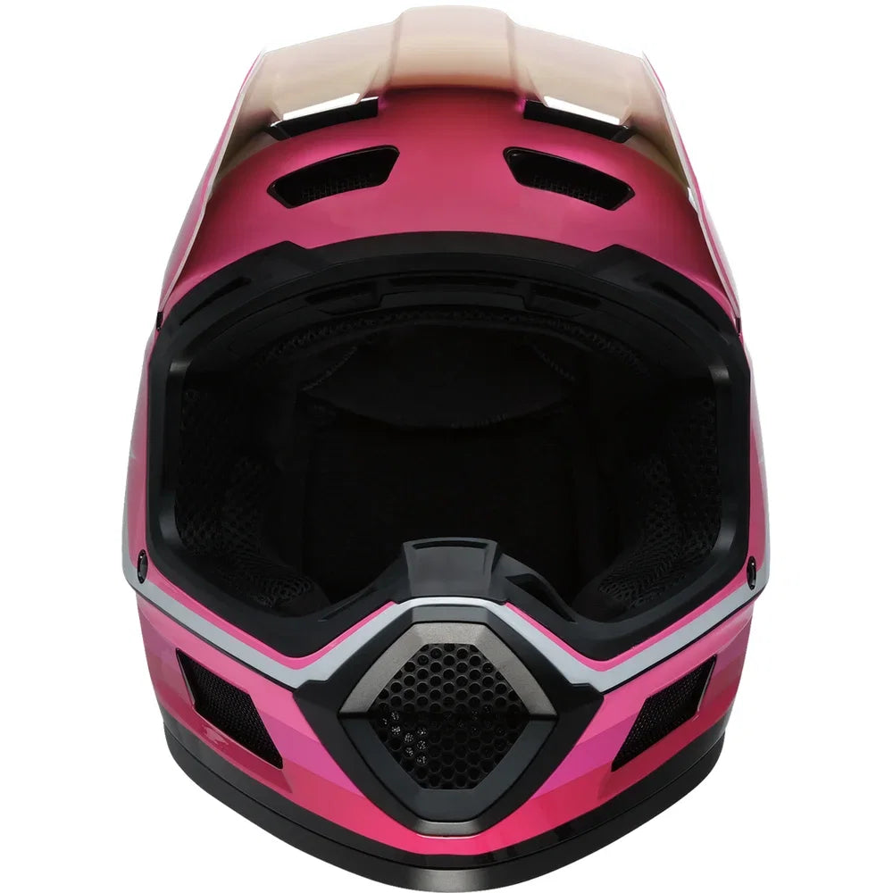 Casco infantil dirt maxx vortex rosa/blanco