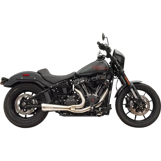 Sistema de escape The Ripper 2 en 1 - Sistema de escape Ripper 2 en 1 con silenciador megáfono - Corto - Inoxidable - 49 estados - M8 Softail