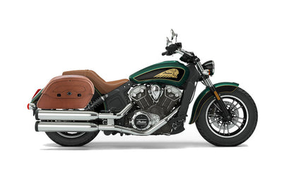 Alforjas de piel Viking Bags Warrior 32L - cafe