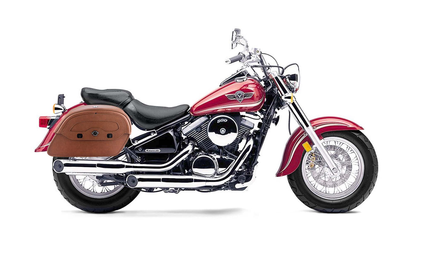 Alforjas de piel cafes Viking Bags 32L