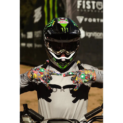 Guantes de pista dura con correas