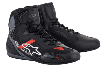 Zapatos Alpinestars 2023 Faster-3 Rideknit® - Negro/Rojo/Gris