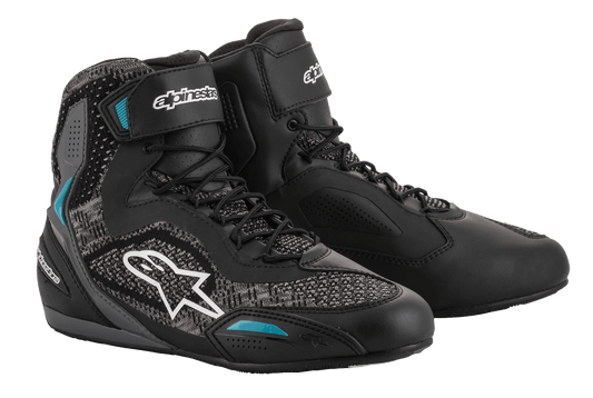 Zapatos Alpinestars Stella Faster-3 Rideknit®  Negro/Verde Azulado