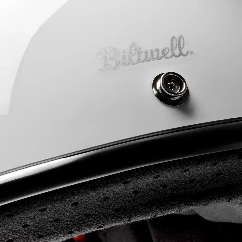 Casco gringo blanco brillo