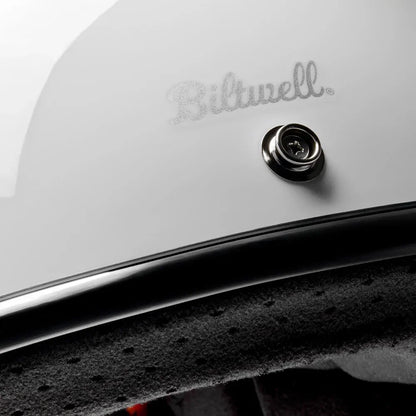 Casco gringo blanco brillo