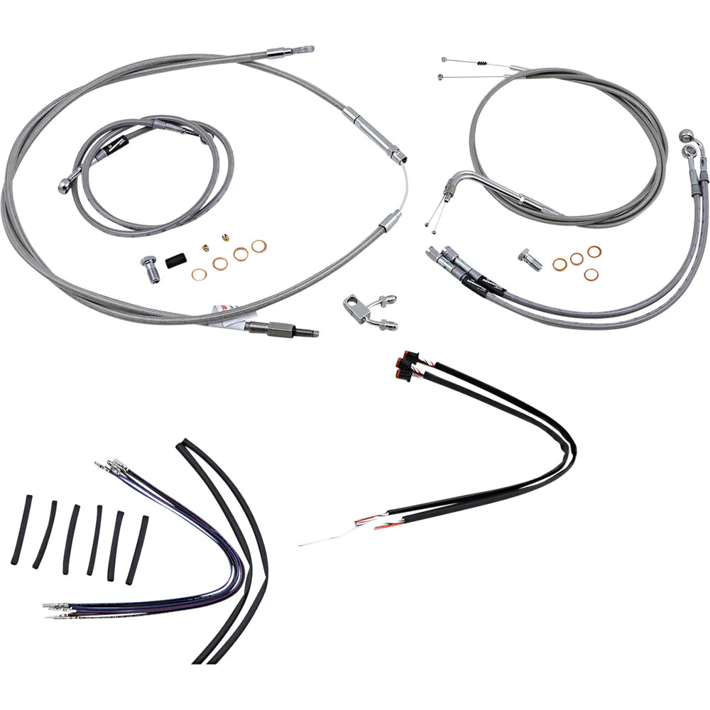 Juego de Controles Acerados ABS Cuelga Monos 14" Burly Brand449