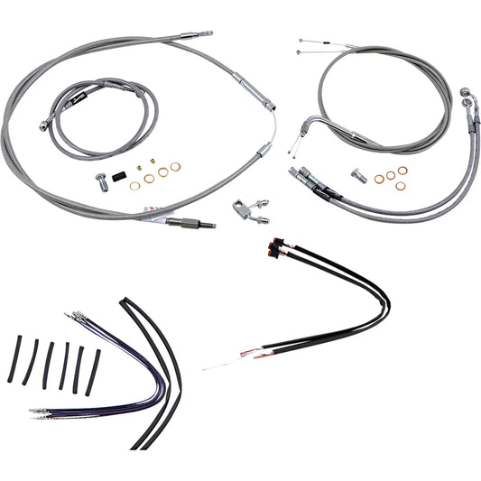 Juego de Controles Acerados ABS Cuelga Monos 14" Burly Brand449