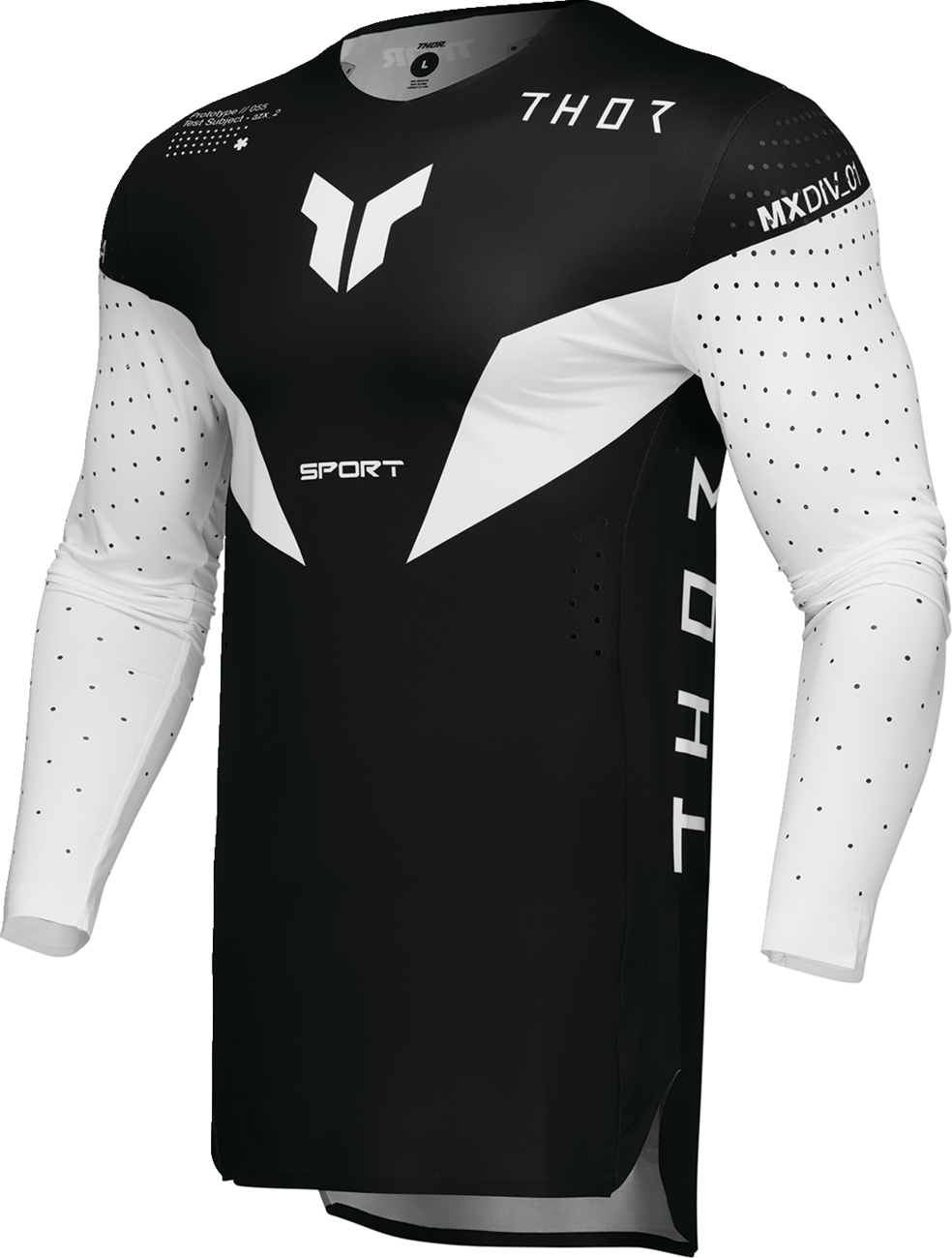 Camiseta Sportmode Strike: blanco/negro
