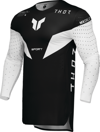 Camiseta Sportmode Strike: blanco/negro