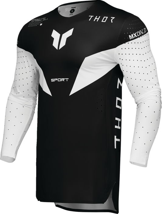 Camiseta Sportmode Strike: blanco/negro