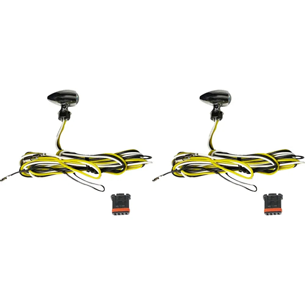 Señales de giro led de doble color micro bullet