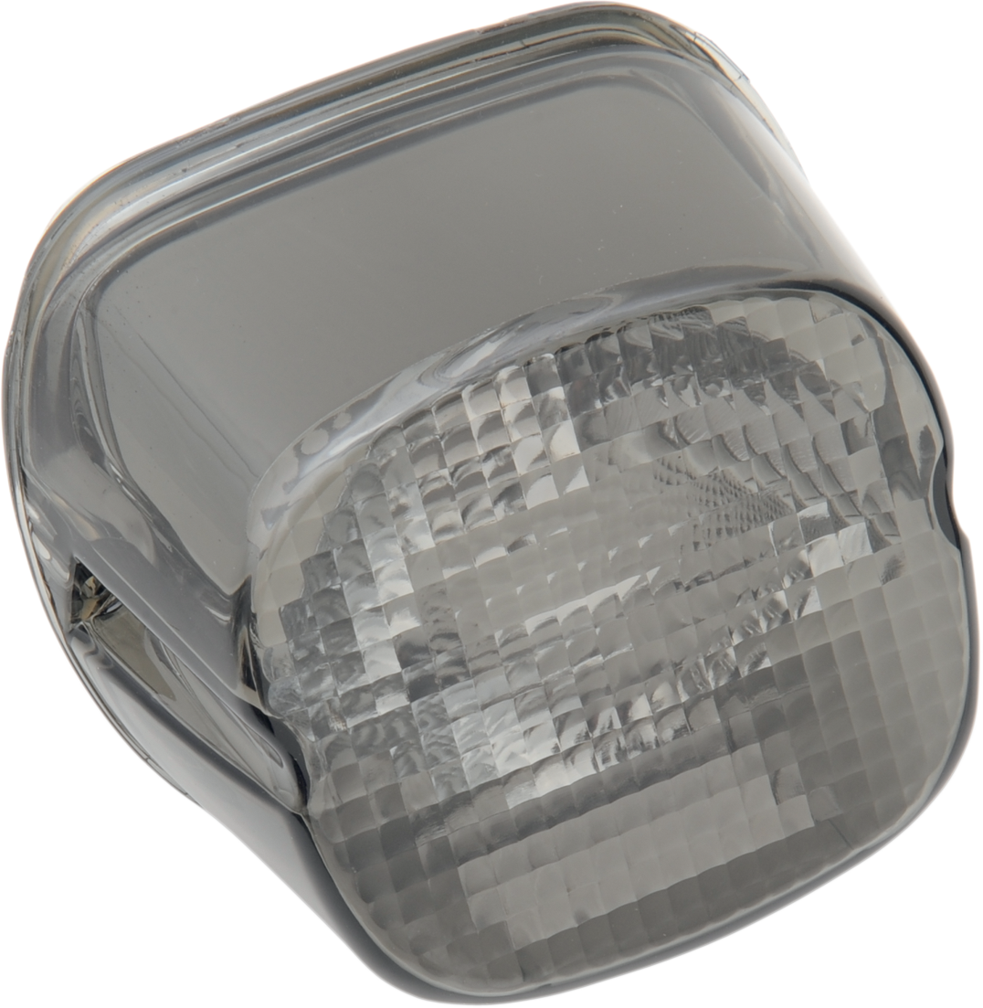 Lente de luz trasera abatible con lente de etiqueta inferior