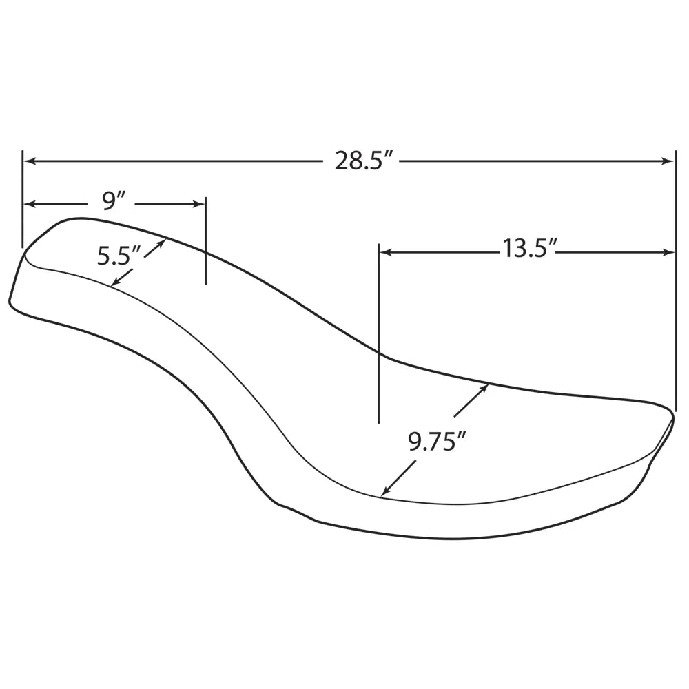 Asiento clásico estilo cuchara con puntadas