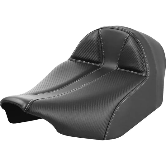 Asiento individual Dominator - Asiento individual Dominator - Fibra de carbono con costura plateada - Alcance extendido - FLT/FLH '23-'24