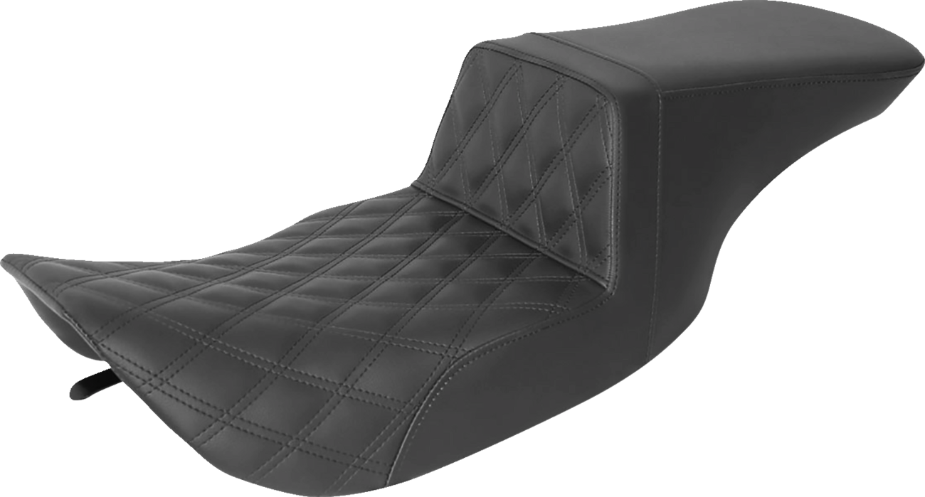 Asiento subido Tour - Asiento subido Tour - Costura de celosía delantera - Negro - FL '97-'07