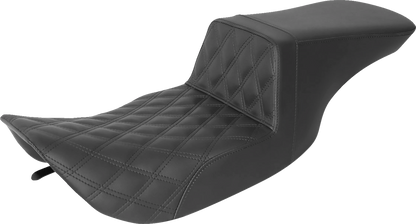 Asiento subido Tour - Asiento subido Tour - Costura de celosía delantera - Negro - FL '97-'07