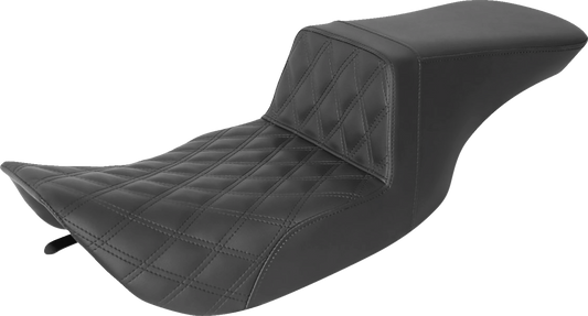 Asiento subido Tour - Asiento subido Tour - Costura de celosía delantera - Negro - FL '97-'07