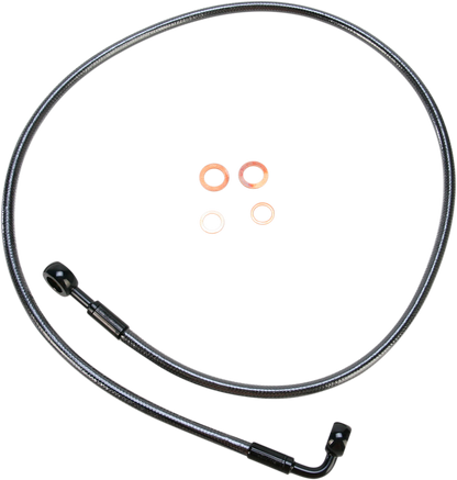Línea de freno delantero de disco único trenzado E-Z Align - Línea de freno - 180/90° - 45" - Black Pearl