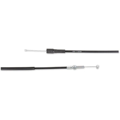 Cable del acelerador de vinilo negro.
