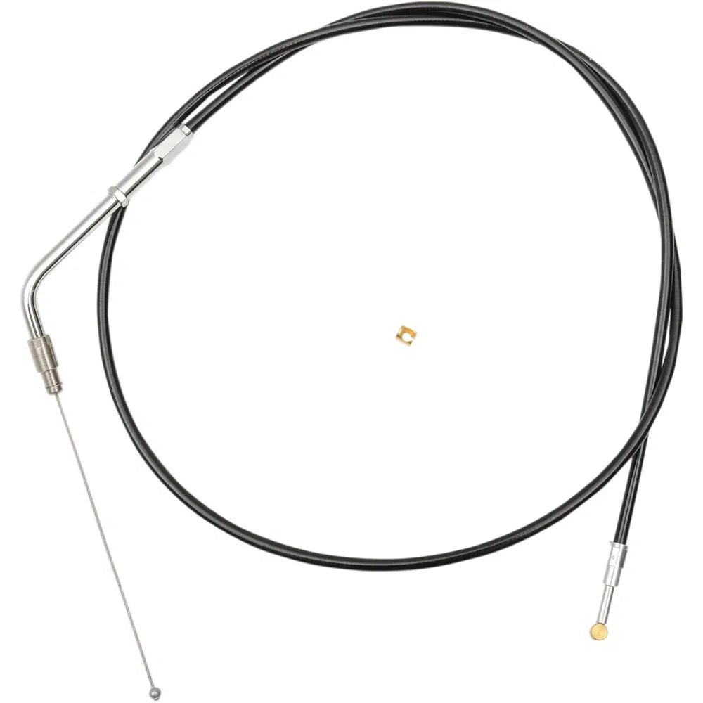 Cable del acelerador del manillar trenzado de vinilo negro