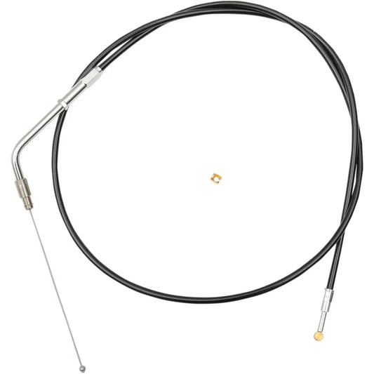 Cable del acelerador del manillar trenzado de vinilo negro