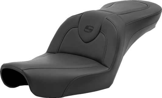 Asiento Roadsofa™ de alcance estándar - Asiento Roadsofa™ - sin respaldo - Negro/Costuras negras - FXD '96-'03