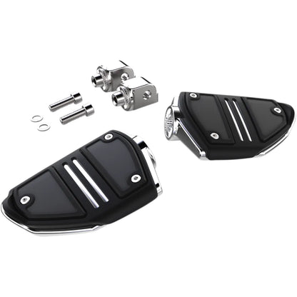 Twin Rail Footpeg - With Mount - Chrome - Softail