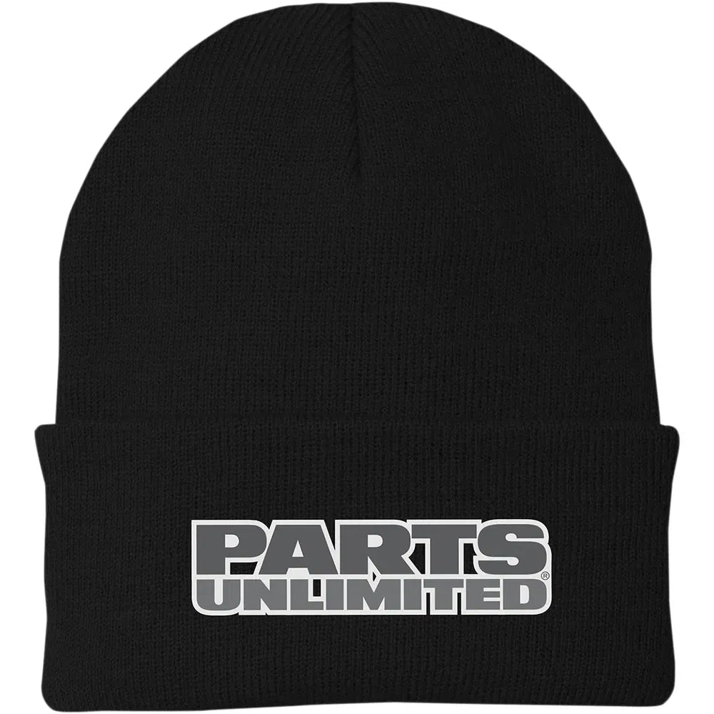 Parts Unlimited Beanie - Fleece - Black