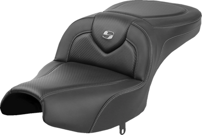Asiento de alcance estándar Roadsofa™ - Asiento Roadsofa™ - Sin respaldo - Negro - Fibra de carbono - Indian Pursuit '22 -'24