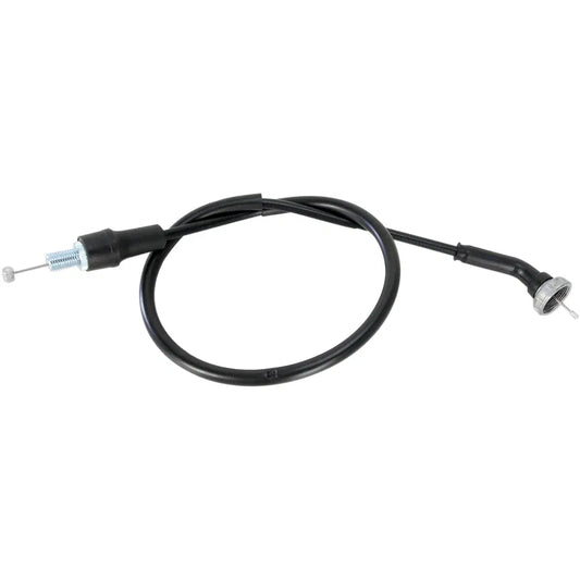 Cable del acelerador de vinilo negro.