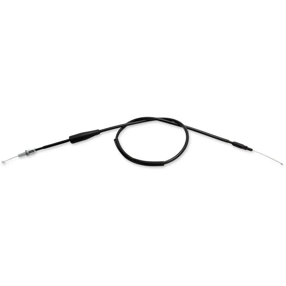 Cable del acelerador de vinilo negro.