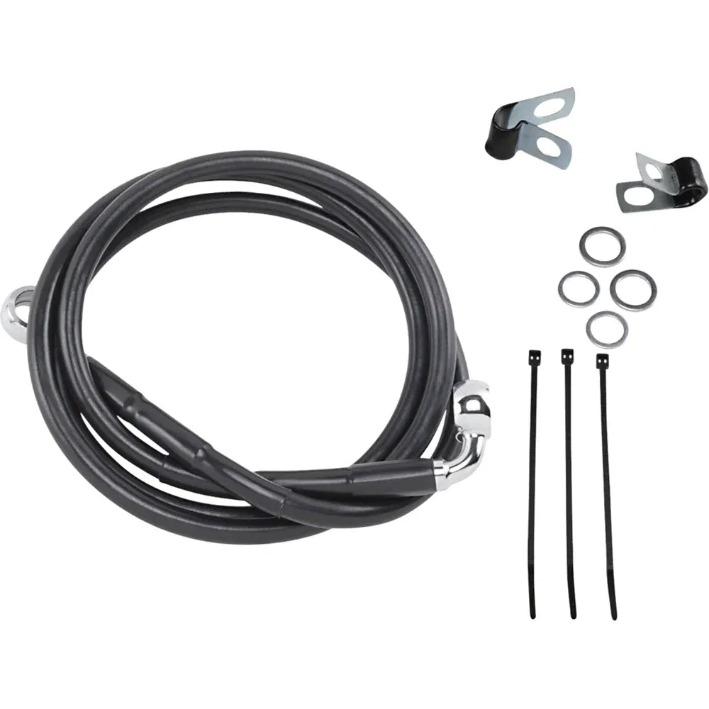 Kit de línea de freno de vinilo negro de longitud extendida