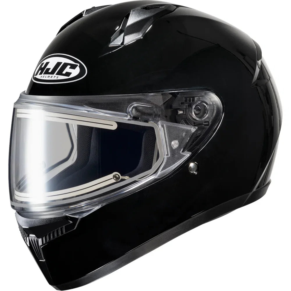 Casco c10 solid snow electric negro