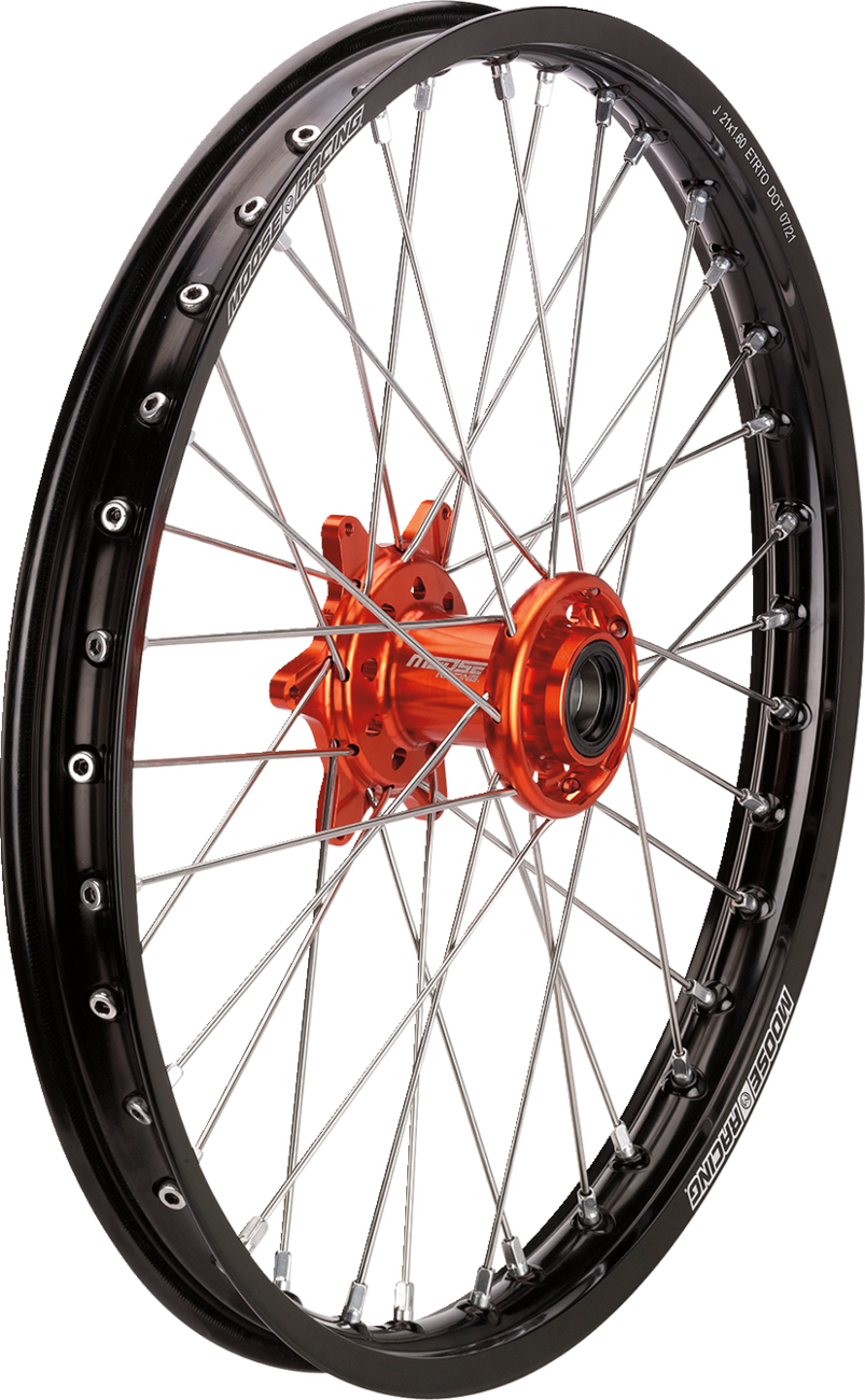 Rueda Completa SX-1 - Conjunto de ruedas - SX-1 - Completa - Delantera - Rueda Negra/Buje Naranja - 21x1.6 - KTM/Gas Gas/Husqvarna
