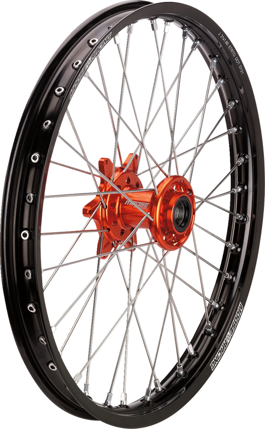 Rueda Completa SX-1 - Conjunto de ruedas - SX-1 - Completa - Delantera - Rueda Negra/Buje Naranja - 21x1.6 - KTM/Gas Gas/Husqvarna