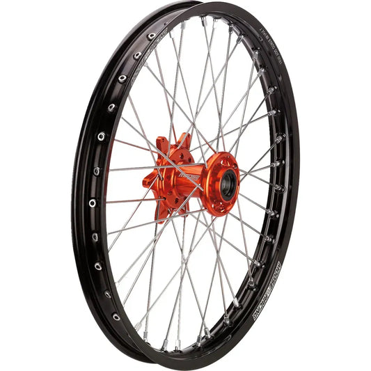 Rueda Completa SX-1 - Conjunto de ruedas - SX-1 - Completa - Delantera - Rueda Negra/Buje Naranja - 21x1.6 - KTM/Gas Gas/Husqvarna