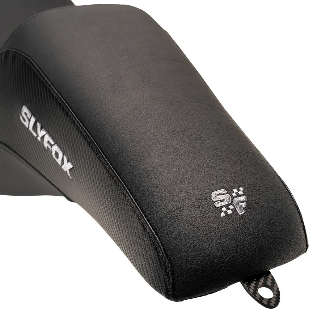 Asiento SLYFOX The Drifter Drifter Gray Logo Smooth Vinyl Carbon Fiber FL '08-'23