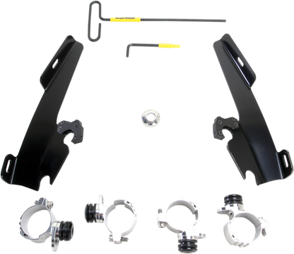 Kit de montaje con bloqueo de gatillo de carenado Batwing - Batwing - Kit de montaje - Negro - XL