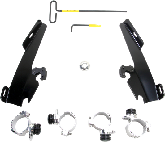 Kit de montaje con bloqueo de gatillo de carenado Batwing - Batwing - Kit de montaje - Negro - XL