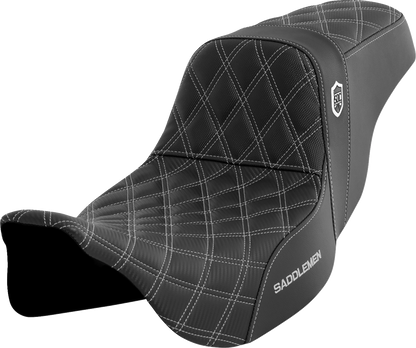 Asiento Pro Series SDC Performance Grip - Asiento Pro Series SDC Performance - sin respaldo - Costura plateada - FLH/FLT '08-'23