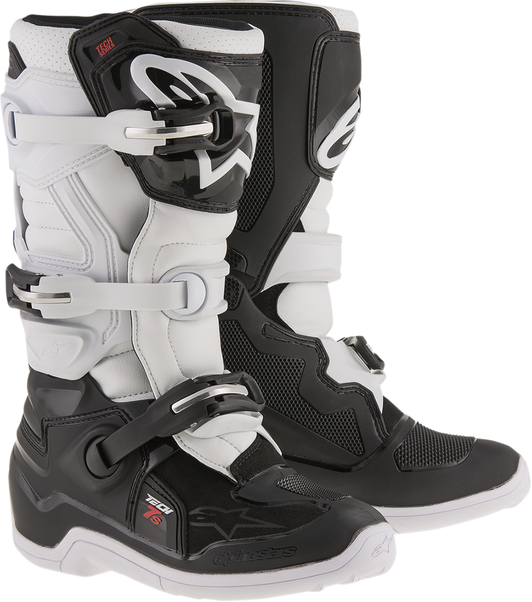 Botas Alpinestars Youth Tech 7S - Blanco/Negro