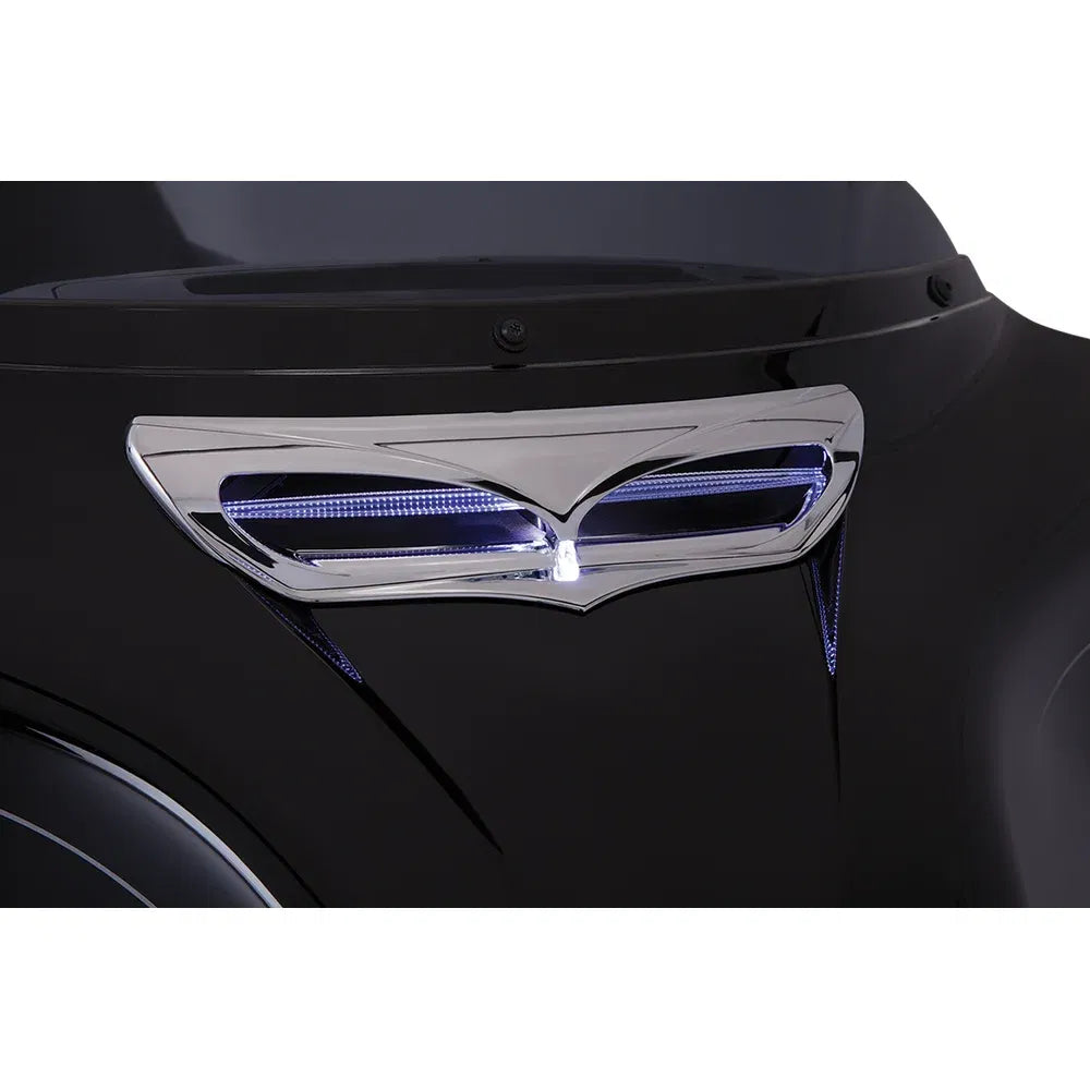 Embellecedor de ventilación de carenado con iluminación led